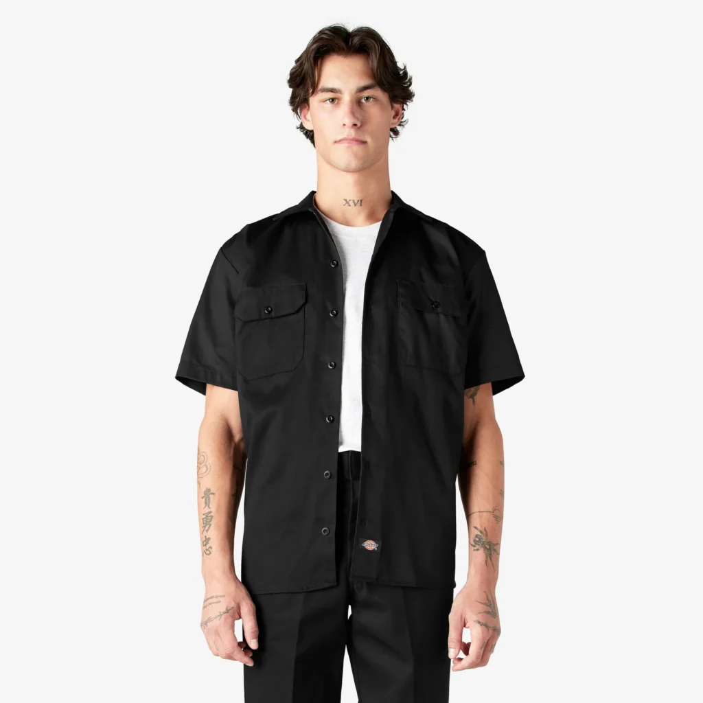 DICKIES WORK SHIRT WOVENS BLK