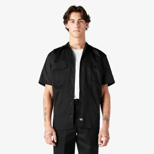 DICKIES WORK SHIRT WOVENS BLK