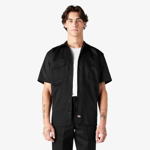 DICKIES WORK SHIRT WOVENS BLK